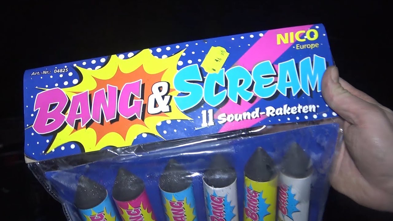 NICO BANG & SCREAM RAKETENSORTIMENT|| KNALL UND PFEIFF RAKETENSET|| SILVESTER VORFREUDE 2024