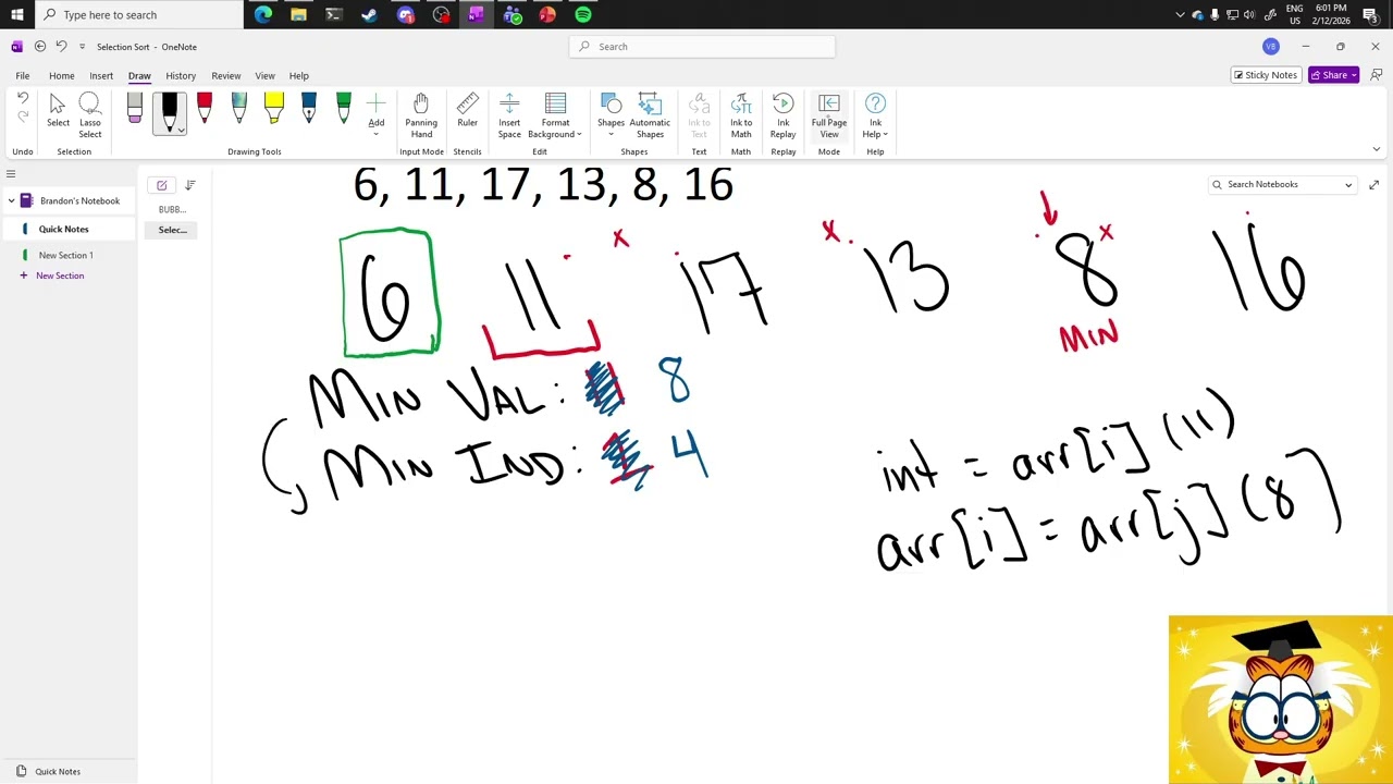1310 - Selection Sort