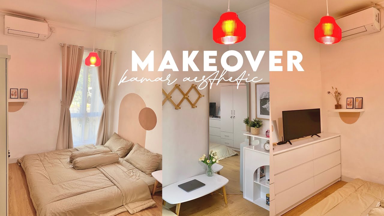 MAKEOVER KAMAR LAGI !!! - ukuran kamar 3x2.8 meter || cheny amelia 🍃