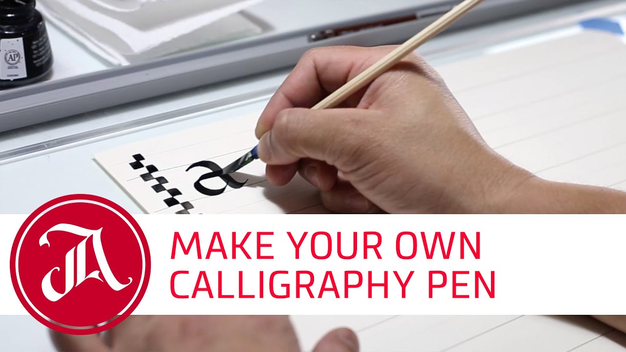 How to make a handmade calligraphy pen with everyday materials