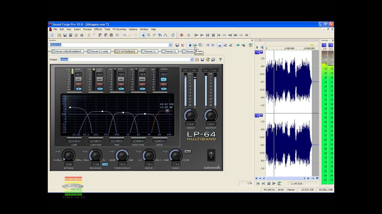 Curso Sound Forge Pro 10 - Aula 24 - Masterização  Sound Forge