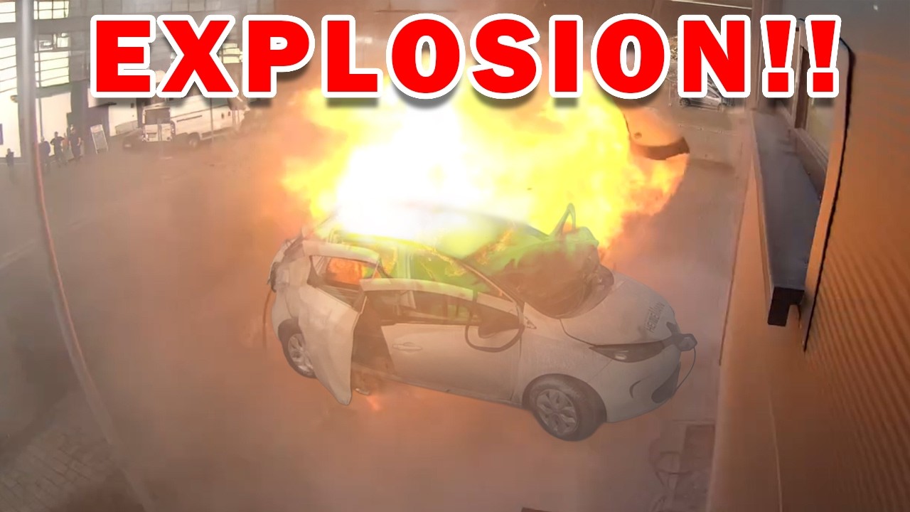 Another Renault Zoe Explosion? This time while Charging.