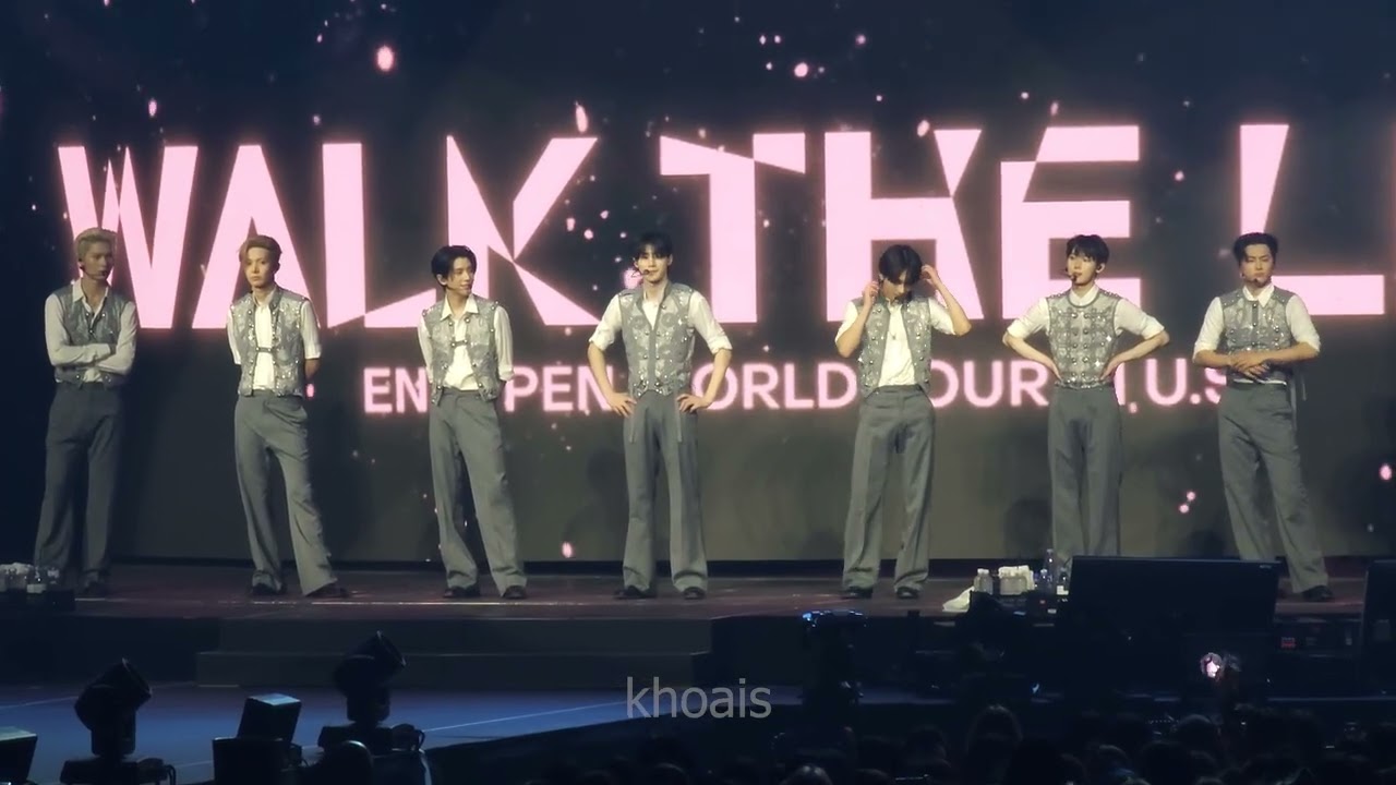 250812 ENHYPEN [Walk the Line in Houston] - Moonstruck + Ment + XO + No Doubt + Bad Desire 4K FANCAM