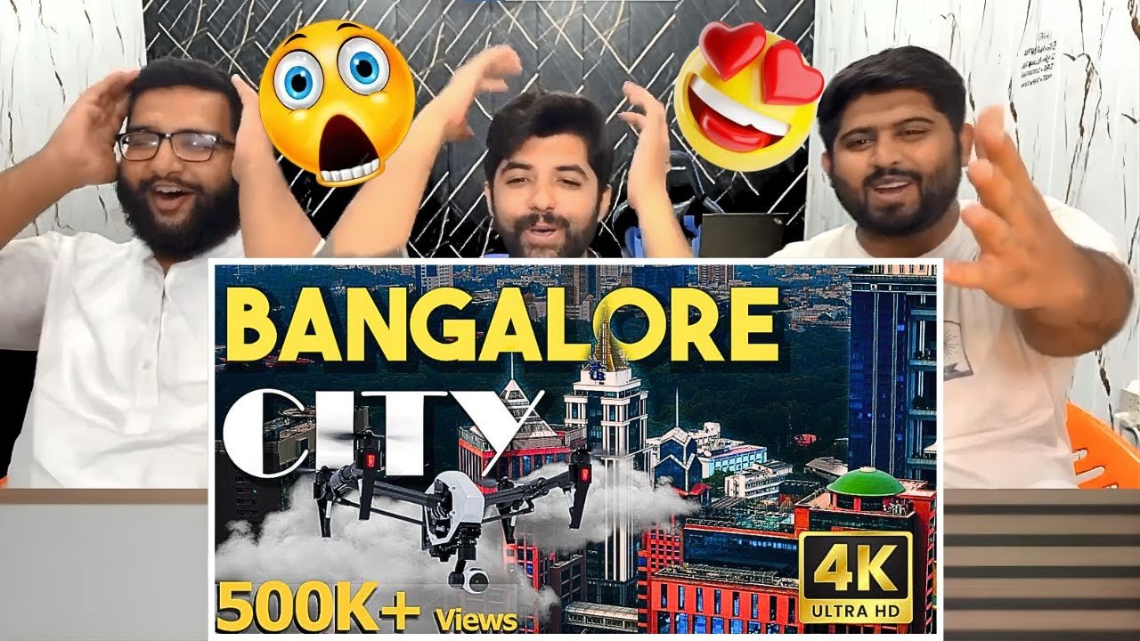 Pakistani Reaction On Bangalore City 2025 🏙️ | 4K Cinematic Drone Tour | Reaction 🔥