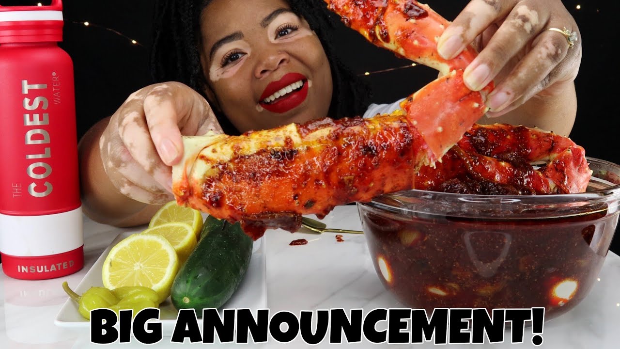 ASMR MUKBANG SEAFOOD BOIL GIANT KING CRAB