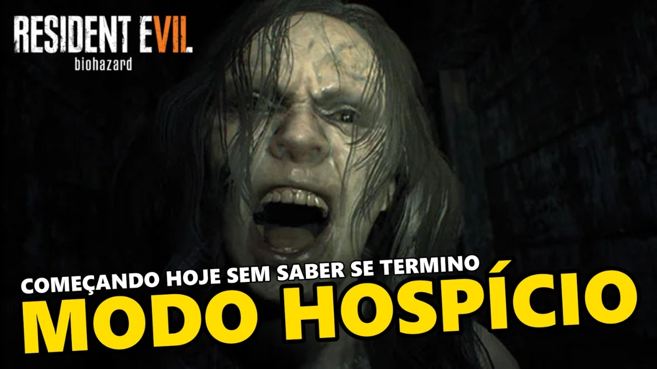 AO VIVO 🔴A PLATINA DE RESIDENT EVIL 7 : Começando no MODO HOSPÍCIO – DIA 8