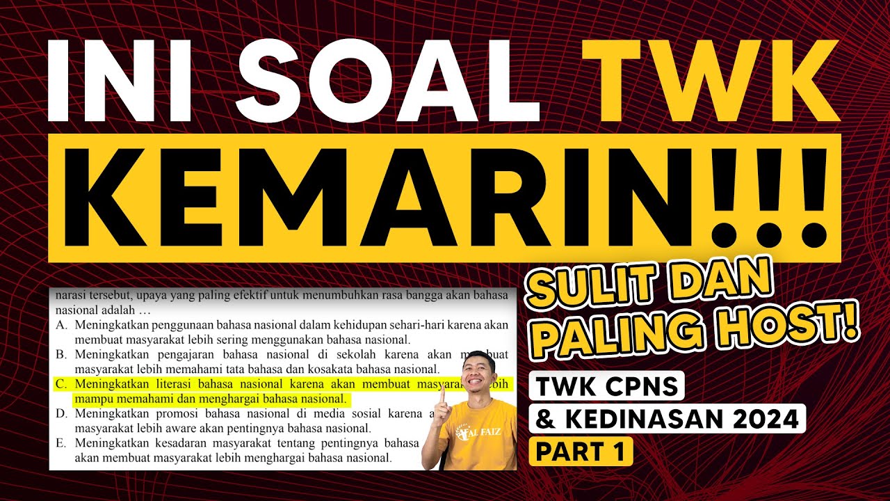 SOAL CPNS DAN KEDINASAN 2024 TWK FULL PENALARAN