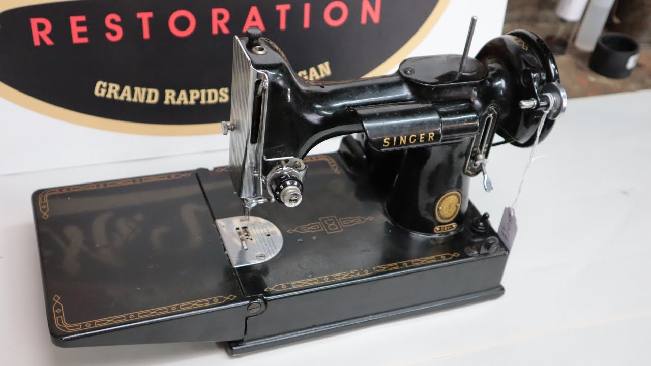 Singer 221 Featherweight Restoration -ASMR