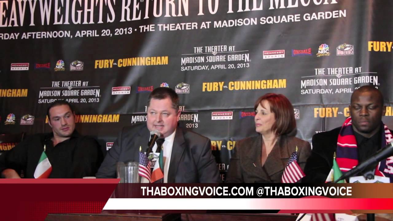 TYSON FURY VS STEVE CUNNINGHAM PRESS CONFERENCE GETS HEATED