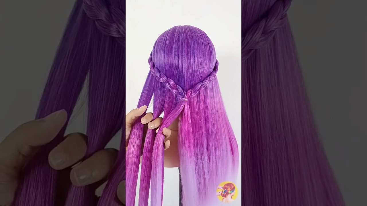 Simple Hairstyle 🎀 #braids #beauty #hairstyle #hair #viral #penteado #viralizar