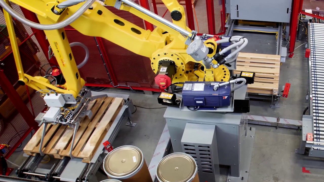Robotic Palletizing Cell - Cases & Drums