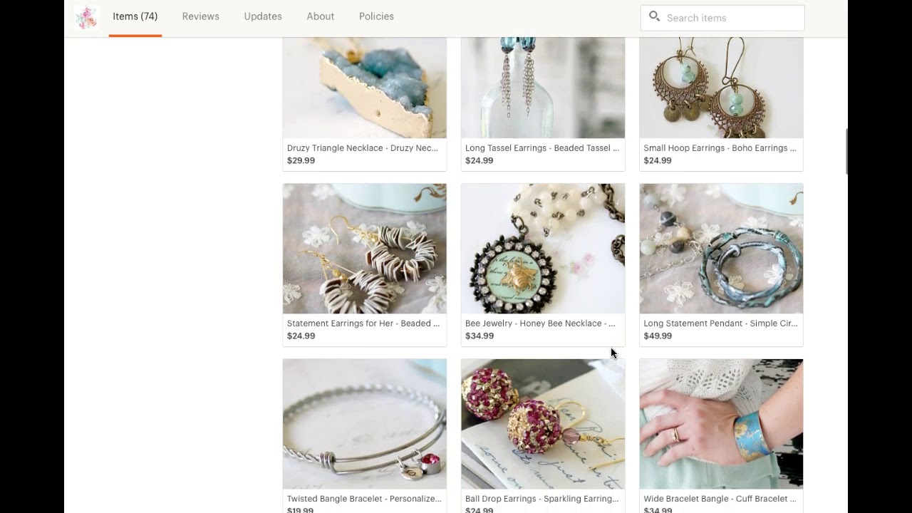 Etsy Shop Critique - Ashley J.