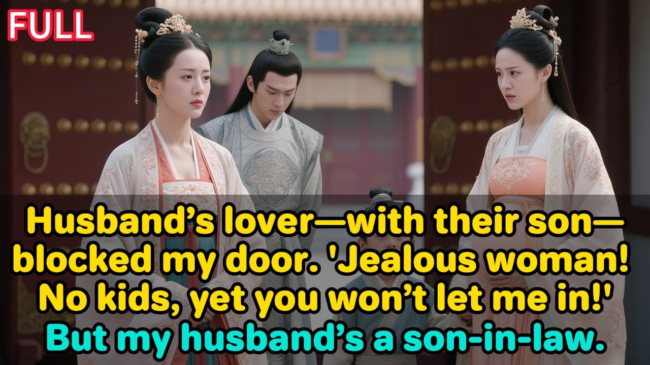 Husband’s lover—with their son—blocked my door. ‘Jealous woman! No kids, yet you won’t let me in!’