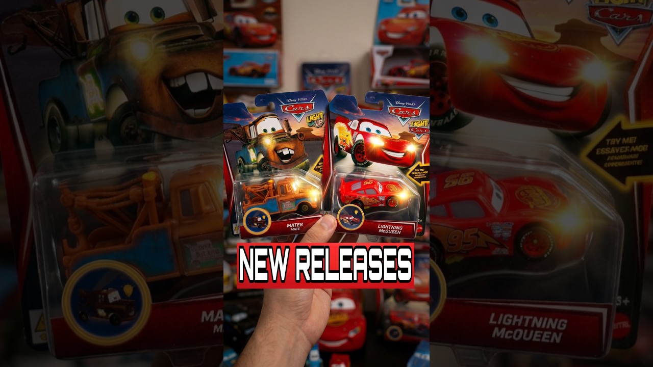 НОВИНКИ С ПОДСВЕТКОЙ! DISNEY PIXAR CARS МОЛНИЯ МАККУИН И МЭТР &mdash; MATTEL