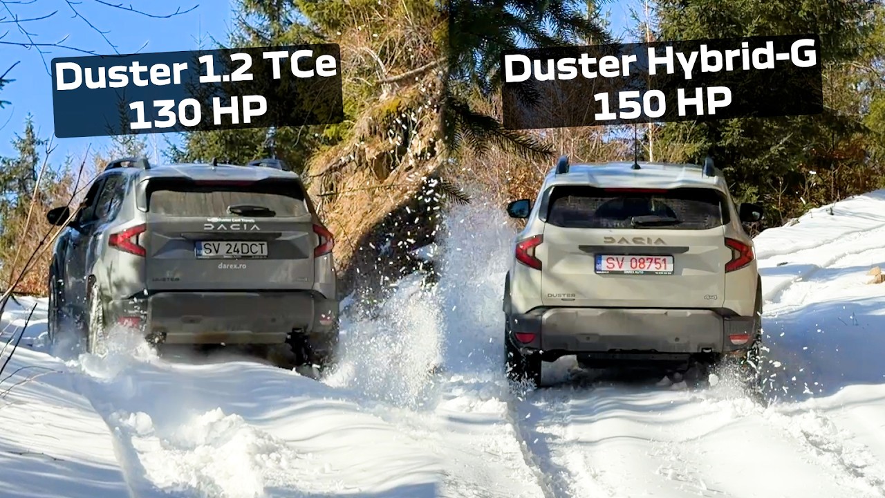 Duster 1.2 TCe 4x4 VS Duster Hybrid-G 150 4x4 in Snow Offroad