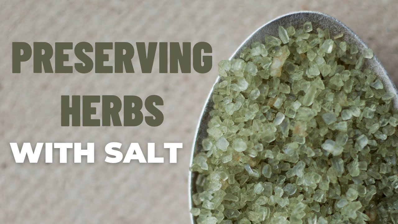 Preserving herbs with salt | Making herb salts | The best way to preserve herb freshness and flavor