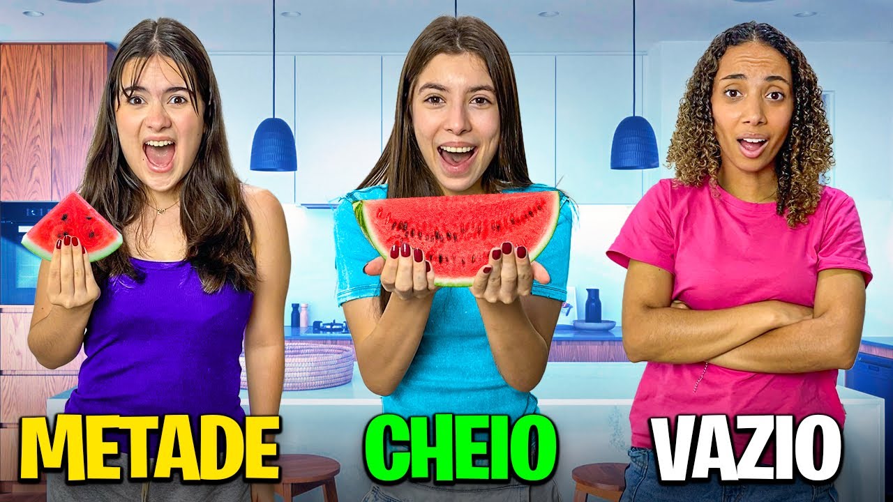METADE, VAZIO OU CHEIO!!!