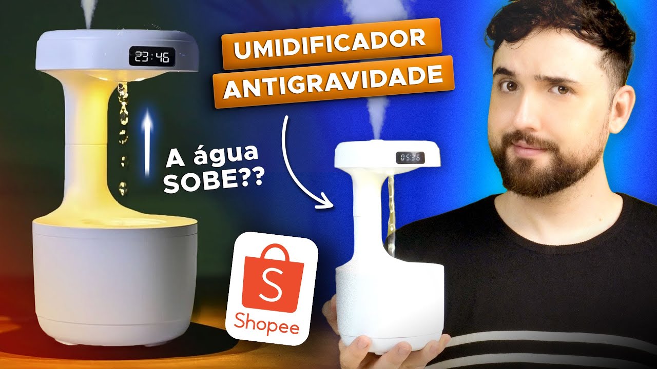 😱 COMPRAS DA SHOPEE | Testei um Umidificador de Ar Antigravidade | Vale a pena?