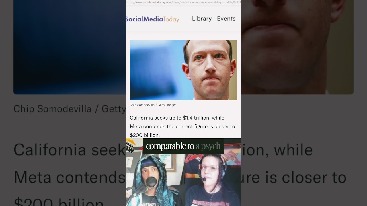 Companies like Meta Facebook face, trillions and penalties in court fines #socialmediamarketing #ai