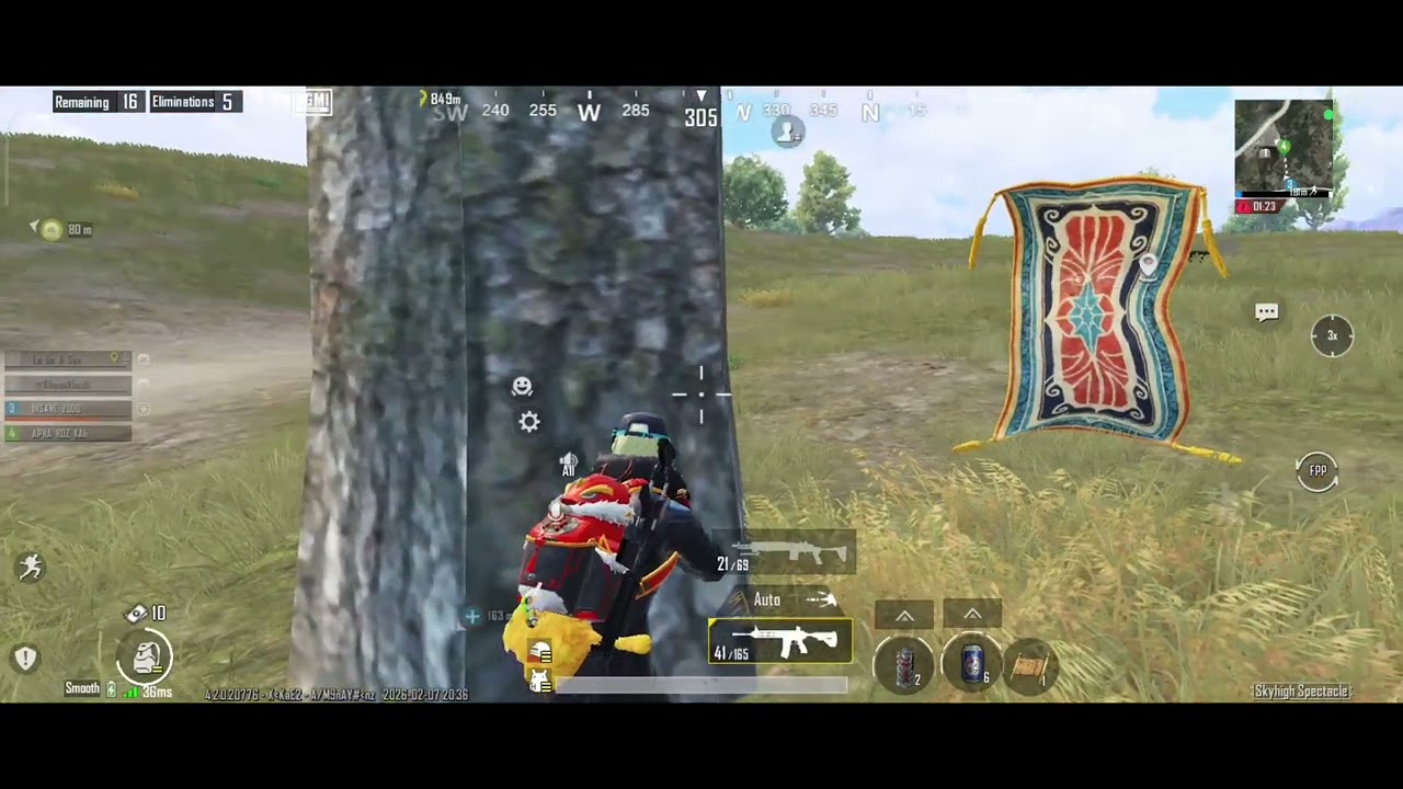  Knock 360 metre Event 1vs2 and 1vs3 and chicken dinner