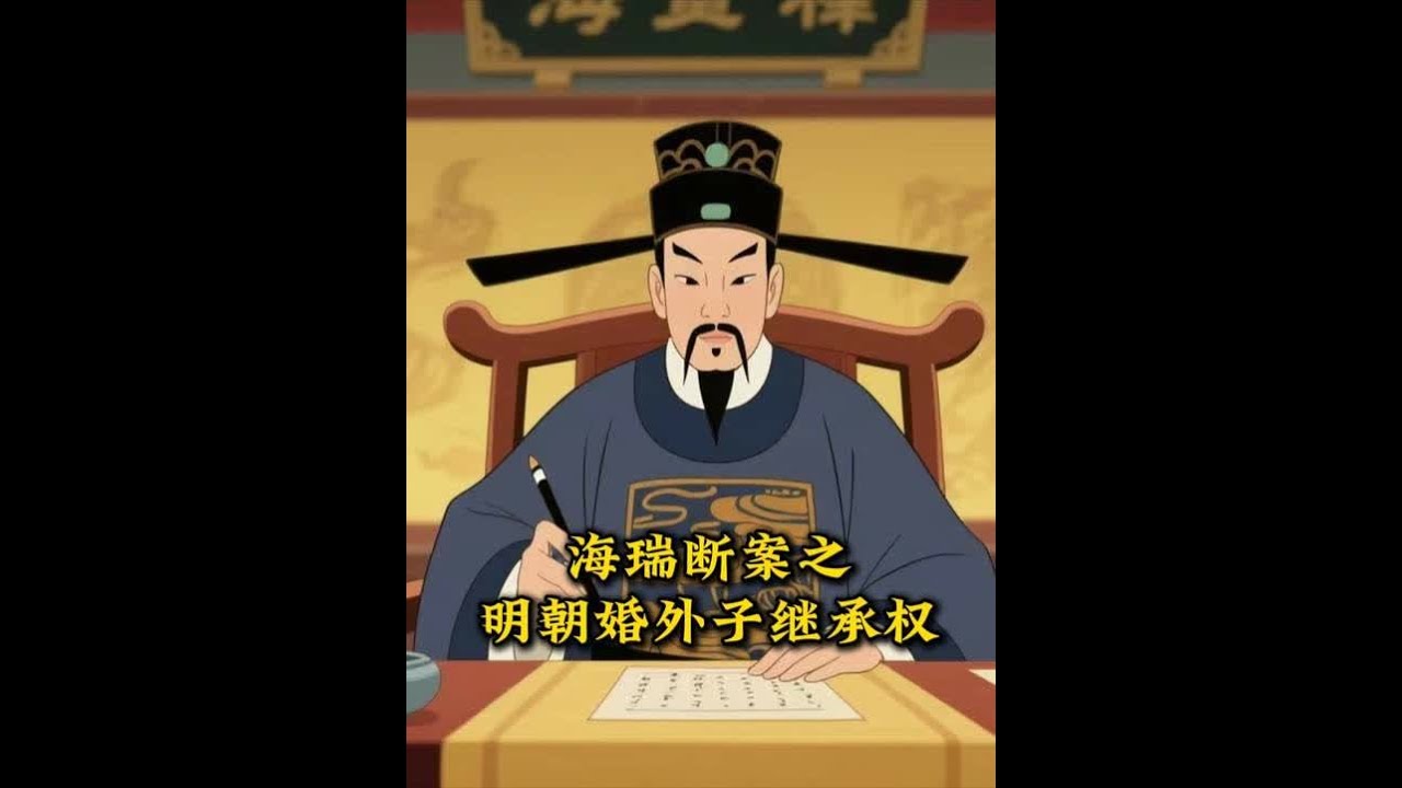 海瑞断案之明朝婚外子继承权，不过这次比较特殊——古典文学作品 讲解，无不良导向
