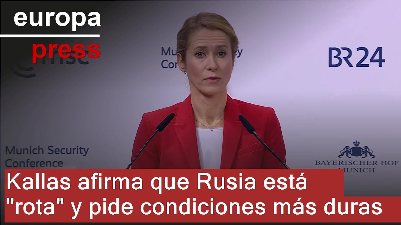 Kallas asegura que Rusia está 