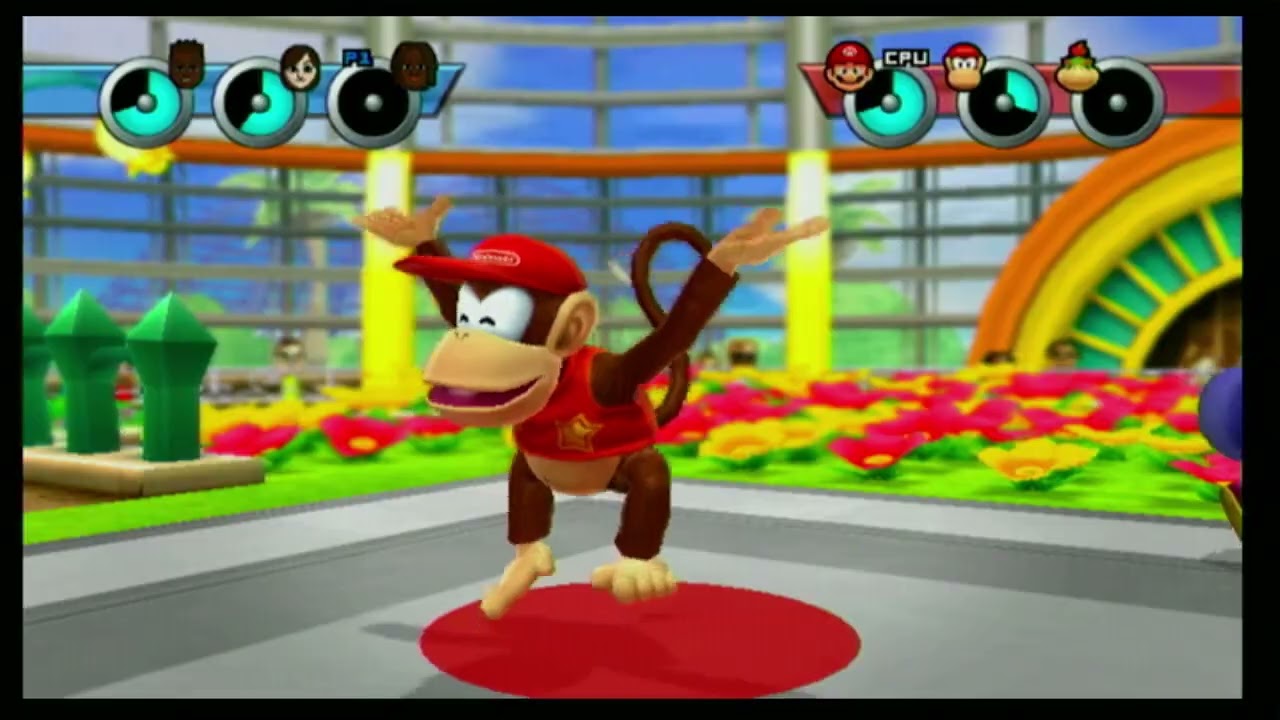 Mario Sports Mix - Dodgeball - Team Sydo vs. Team Mario (Daisy Garden)