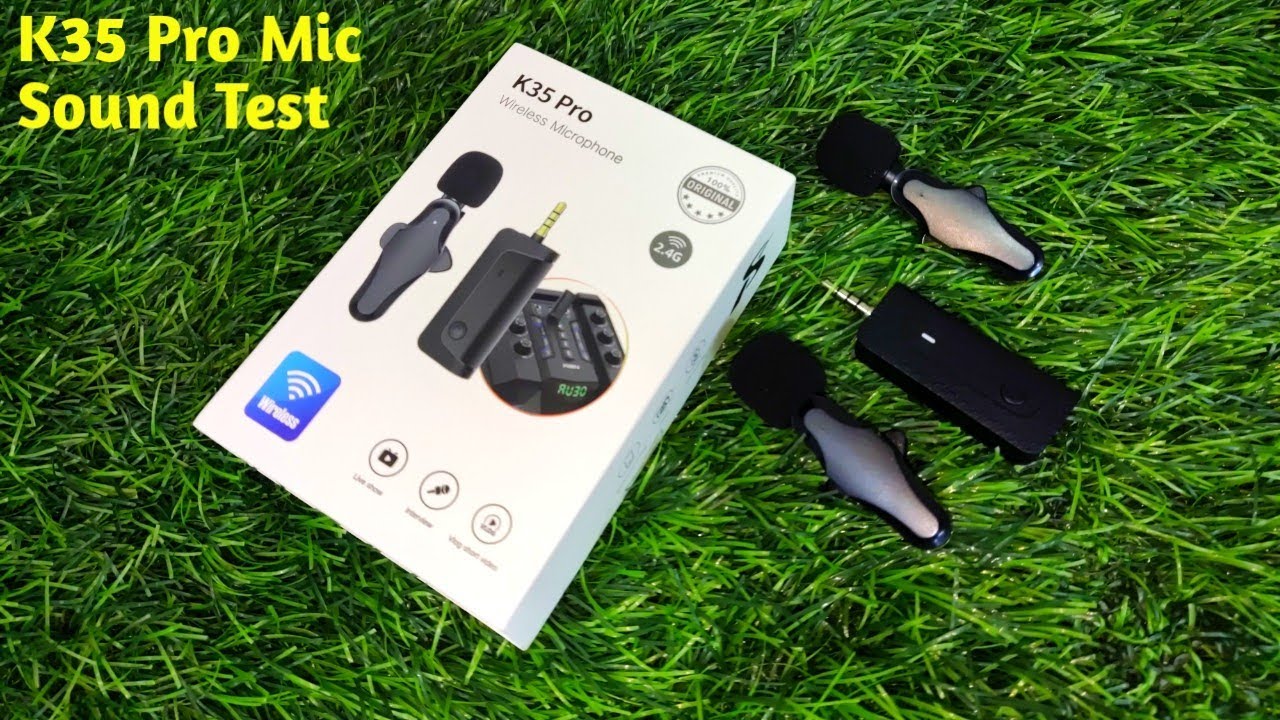 K35 Pro Wireless Lavalier Microphone || K35 Pro Wireless Microphone || K35 Wireless Bluetooth Mic