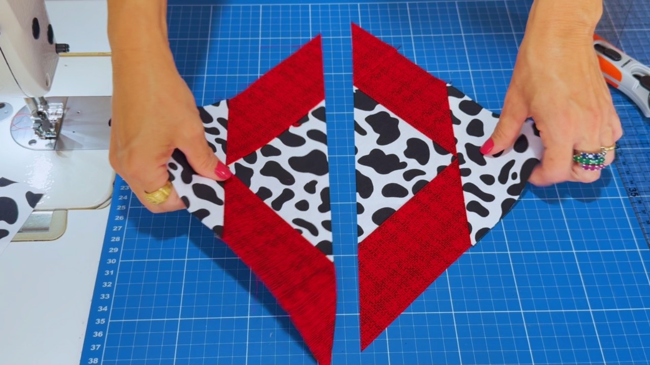 DIFERENTE e LINDO 😍 Bloco de PATCHWORK Fácil e Diferente de Costurar