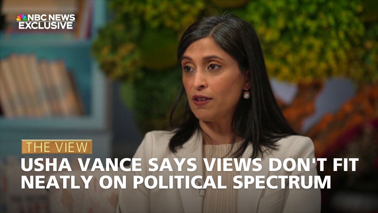 Usha Vance Says Views Don't Fit Neatly on Political Spectrum | The View