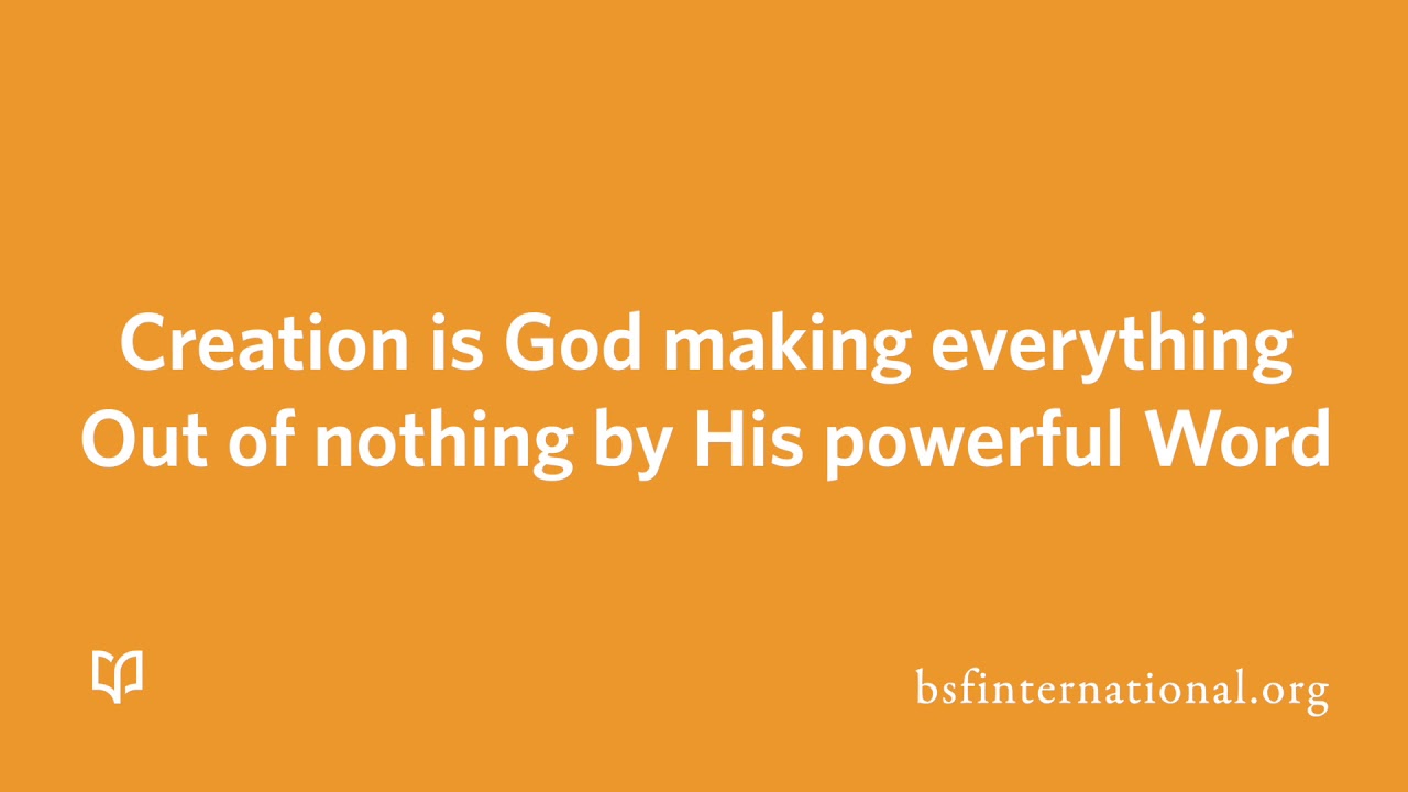 What is Creation