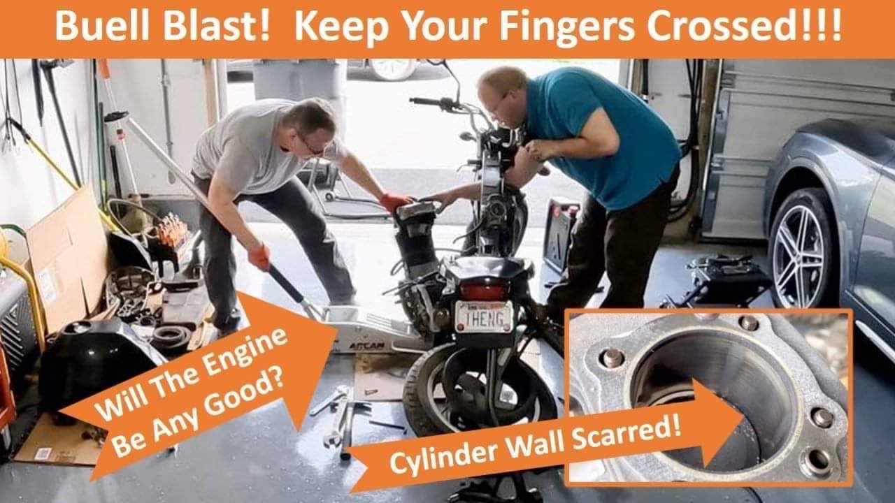 Free Buell Blast! Engine Removal & Removing Head From Engine! Is The Engine Any Good? Part 4