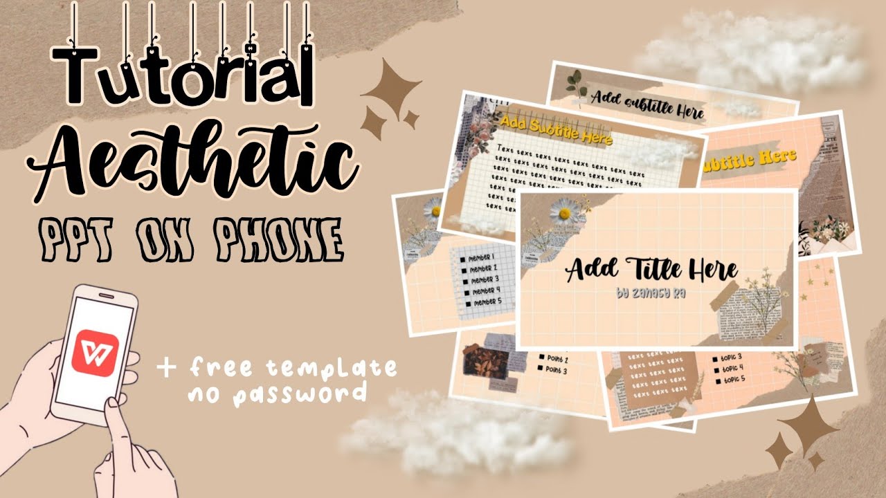 How to Make Aesthetic PPT on phone | Easy & Simple [ FREE TEMPLATE ]