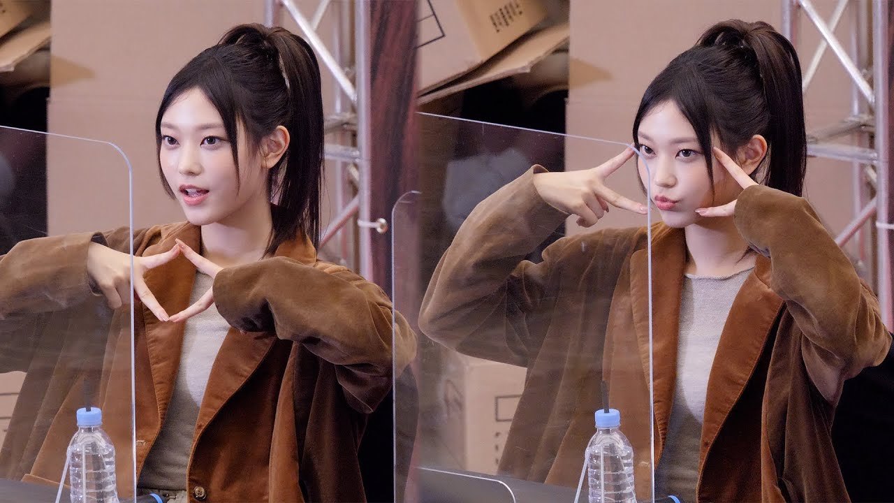 뉴진스 해린 '팬사인회 마치고 인사' 4K 직캠 (NewJeans HAERIN)｜코엑스 'OMG' 팬사인회｜230217｜Spinel