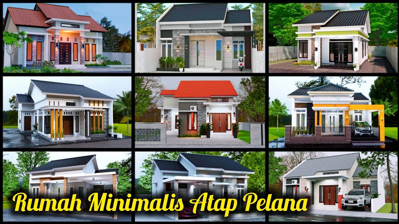 Model Rumah Atap Pelana / Atap Miring ( Cantik dan Modern ) 🙂👍