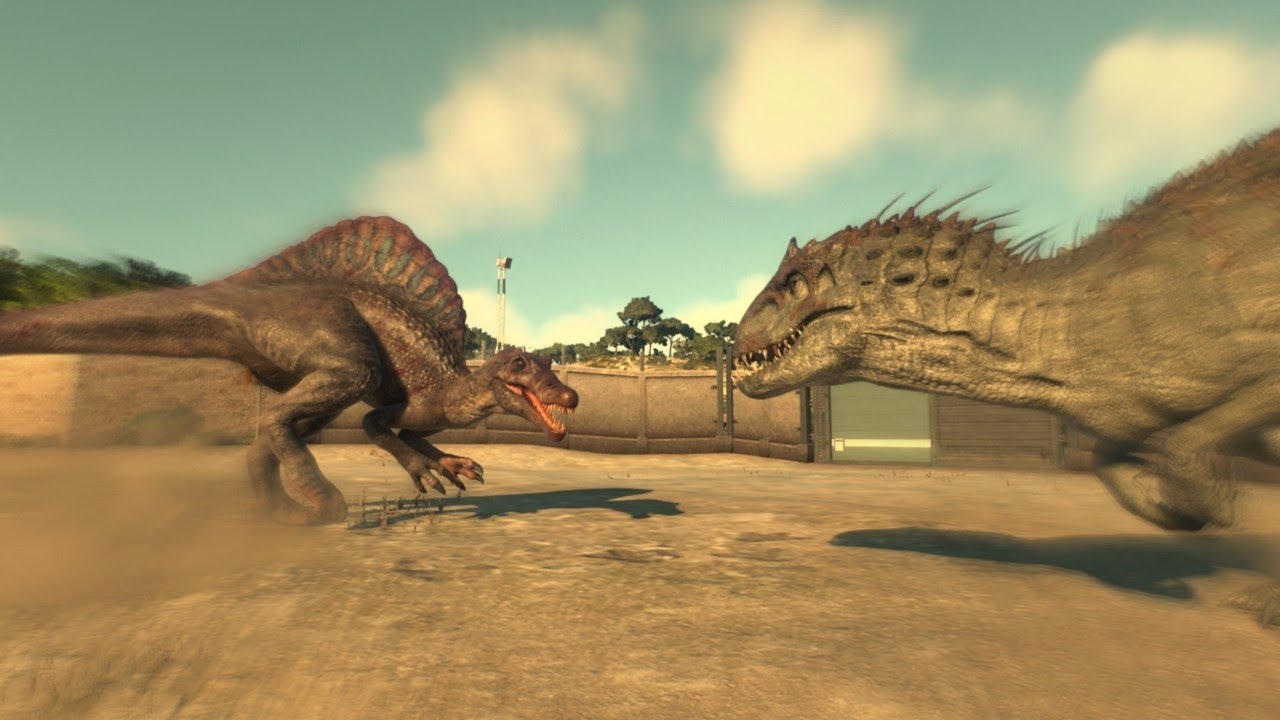 Spinosaurus vs Indominus Rex - Jurassic World Evolution 2
