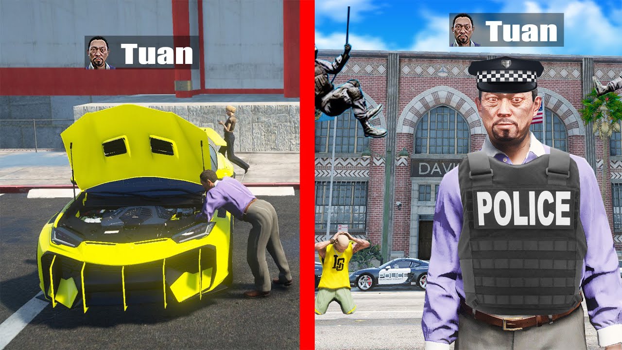 Tuan macht 24h NORMALE JOBS in GTA 5 RP