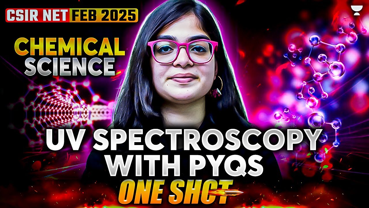 Complete UV Spectroscopy with PYQs in one Shot | CSIR NET | SET | CSIR NET Chemistry Feb 2025