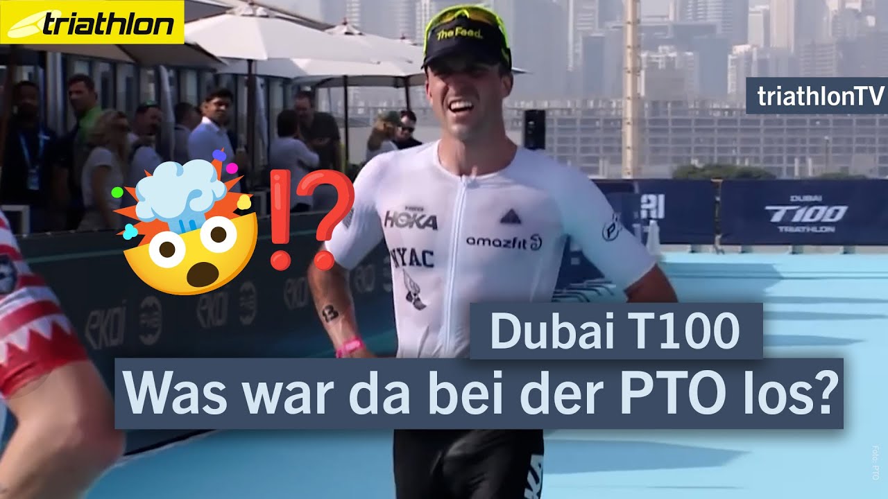 Drama in Dubai: chaotic T100 race with a retrospective winner | triathlonTV