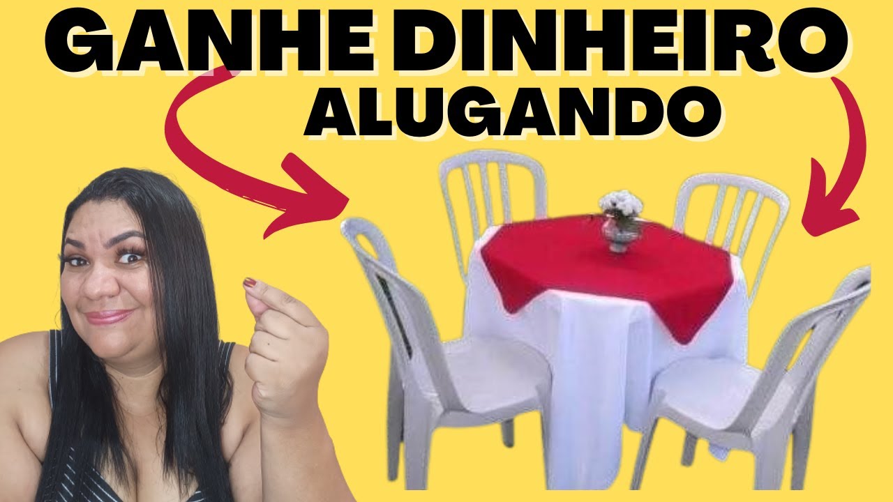 locação de mesas para festas da dinheiro