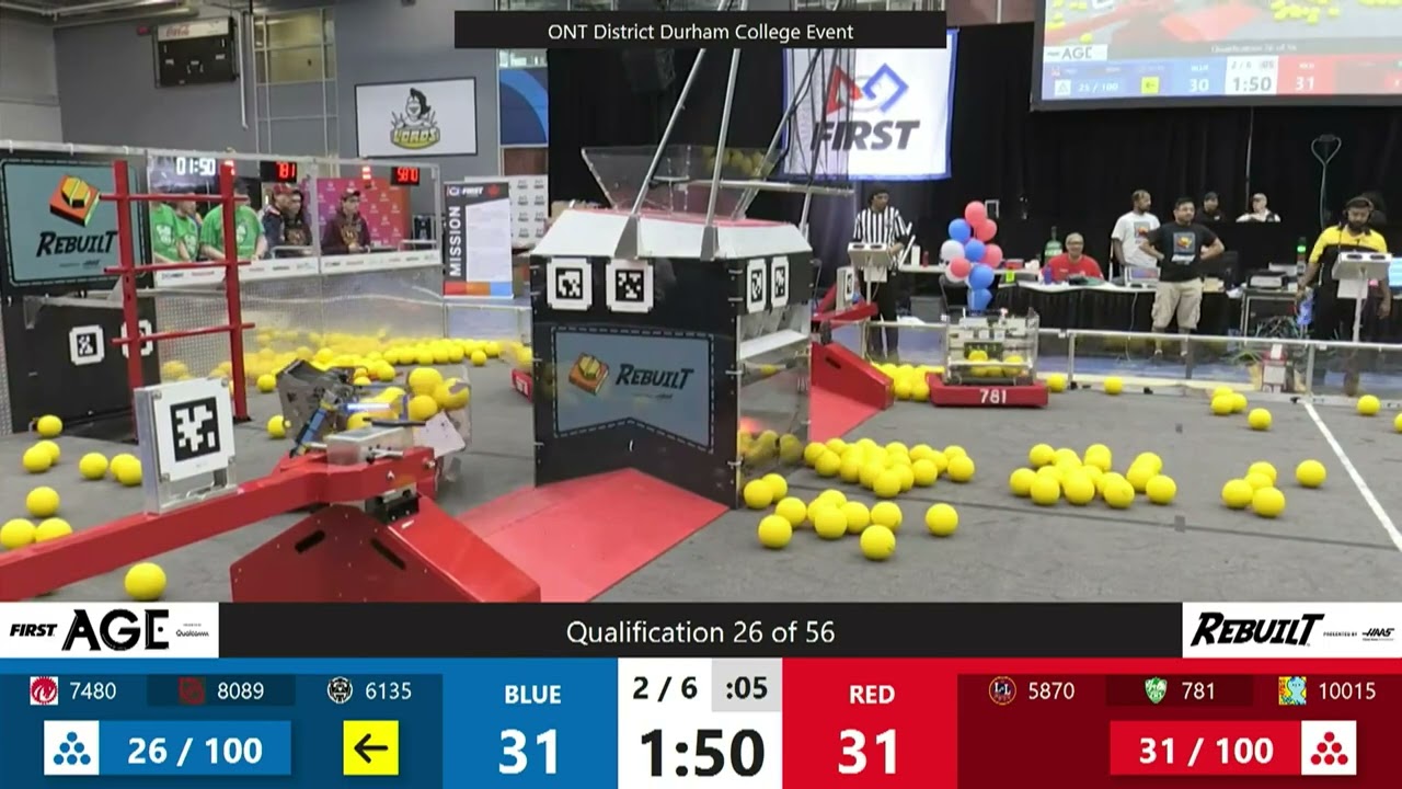 Qualification 26 - 2026 FRC ONT District Durham College Event