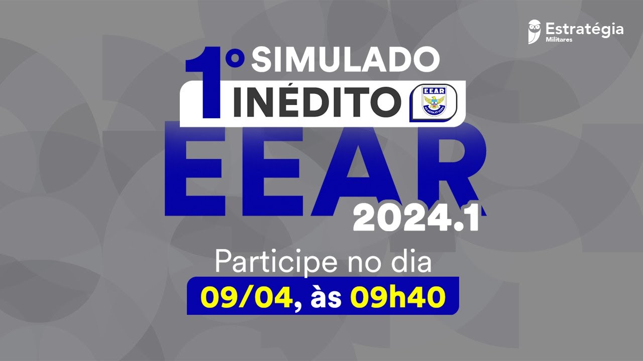 Correção 1º Simulado Inédito EEAR 2024.1