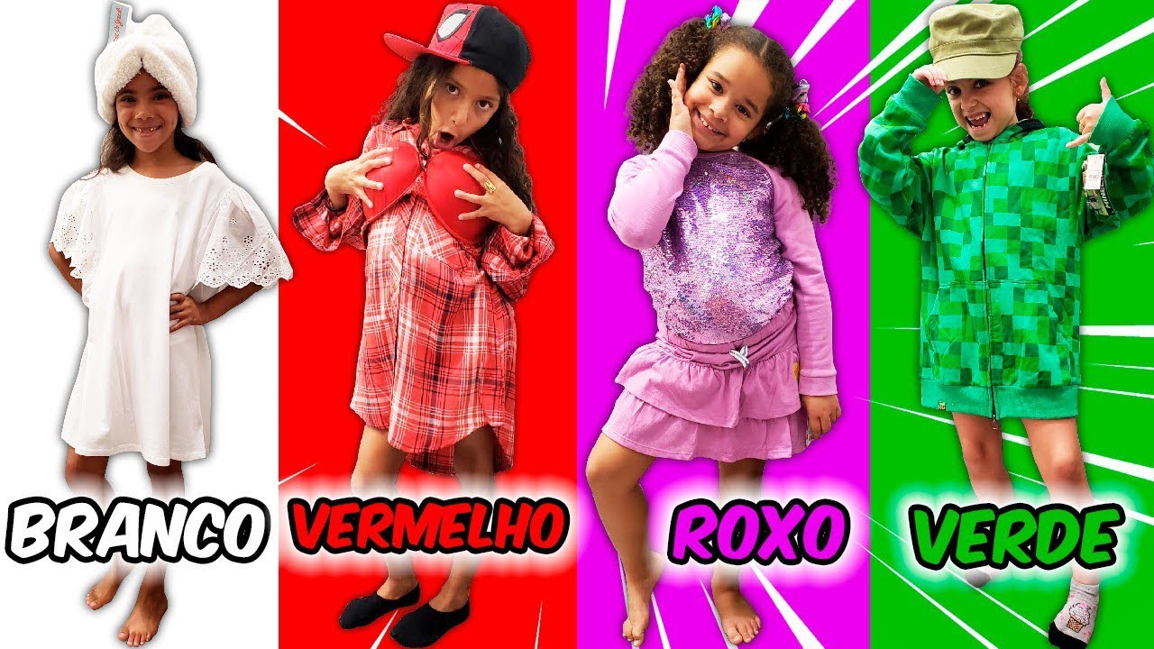 Whoever buys the most colorful outfits wins!