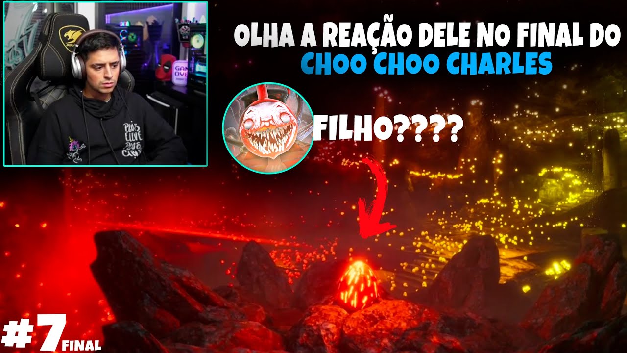REAÇÃO DO C0RINGA ZERANDO CHOO-CHOO CHARLES PELA PRIMEIRA VEZ #7