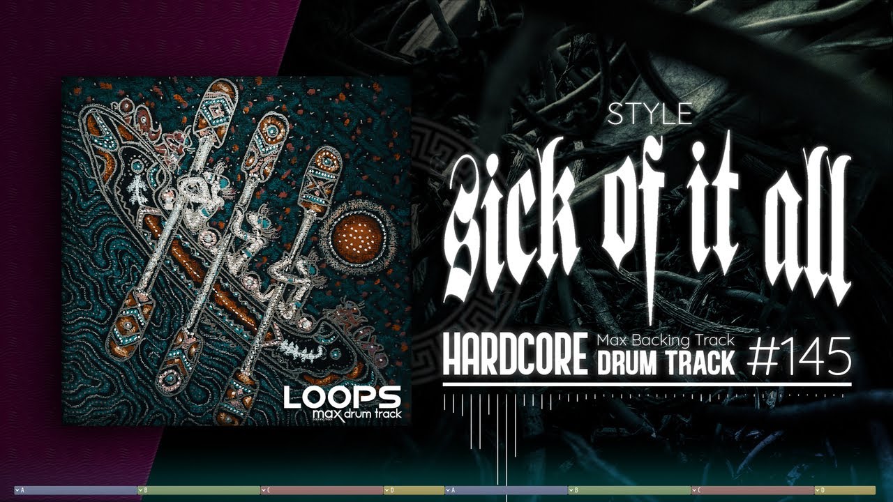 Hardcore Drum Track / Sick of It All Style / 175 bpm