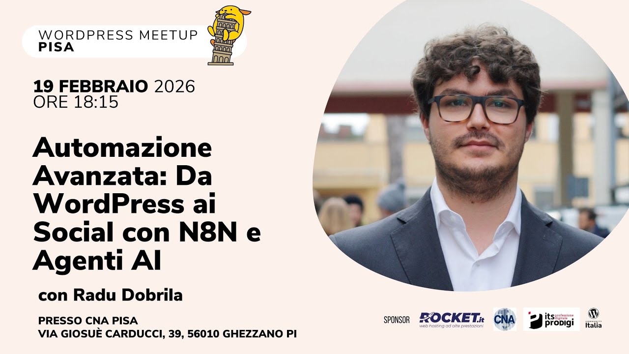 Automazione avanzata: Da WordPress ai social con n8n e agenti AI
