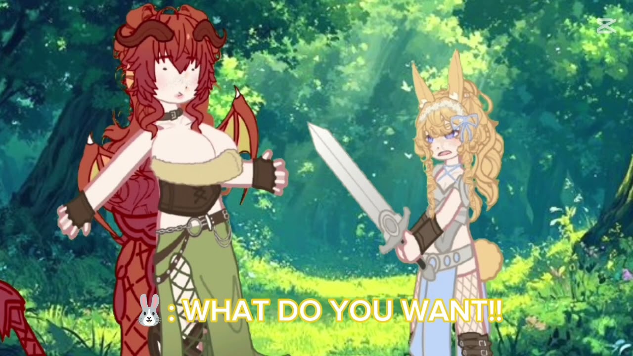 ₊˚ʚ ⚔️ Cindy the Vore dragon 🏵️ Part 3 ₊˚ - The rabbit knight🐰 [ Gacha V0r3‼️]┇꧁ Lily Gacha ꧂