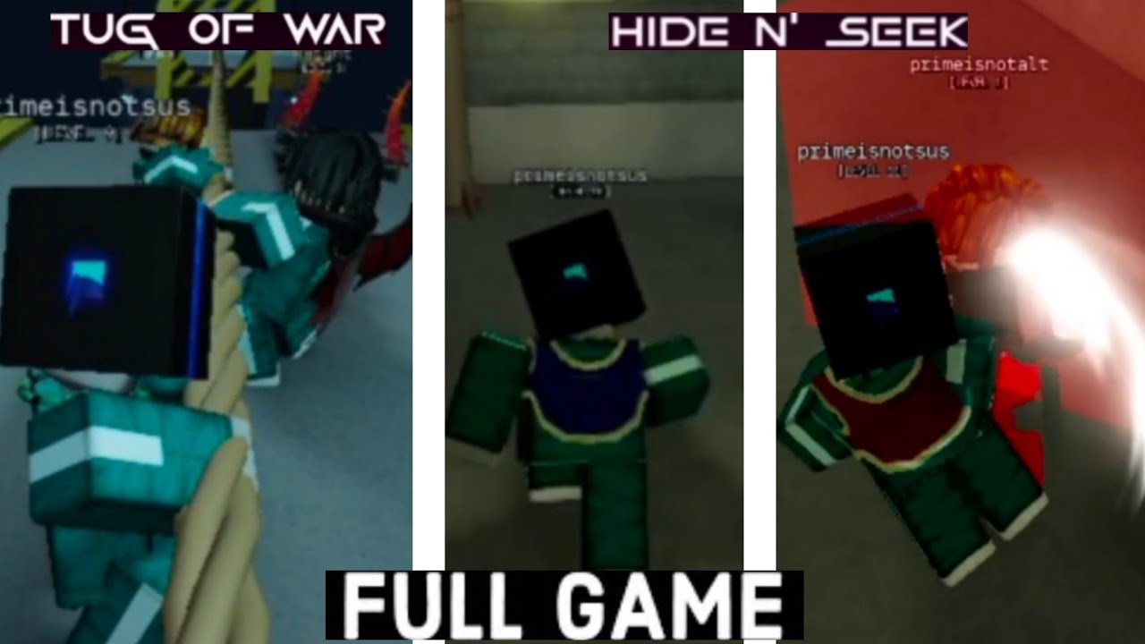 Roblox- Ink game | Game 3 | Tug Of War + Hide N' Seek [ Seeker mode + Hider mode] | Full walkthrough