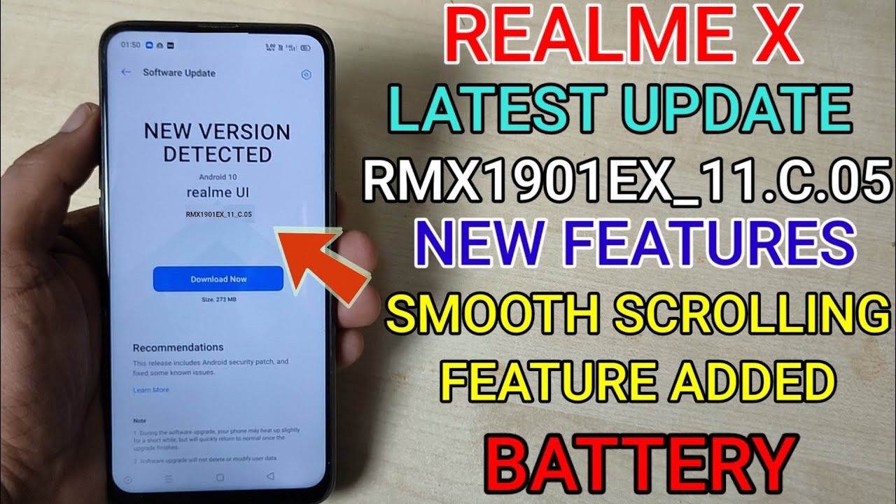 Realme X New C.05 July Update | New Features | Smooth Scrolling Added | Multi User/Battery Fix |