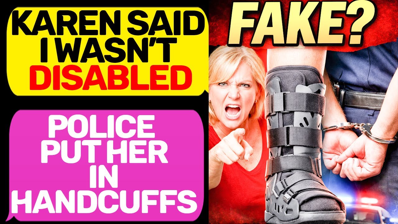 Karen Said I Wasn’t Disabled! BIG MISTAKE! Police Put Her in Handcuffs! MaliciousCompliance